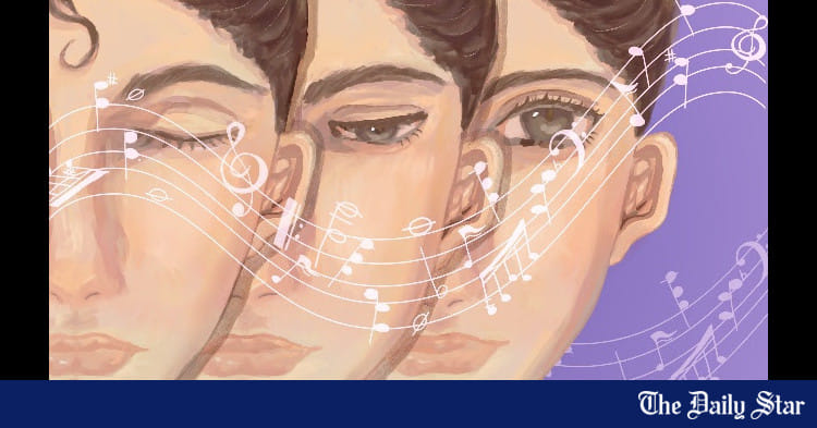 Your eyes blink in time with the music!