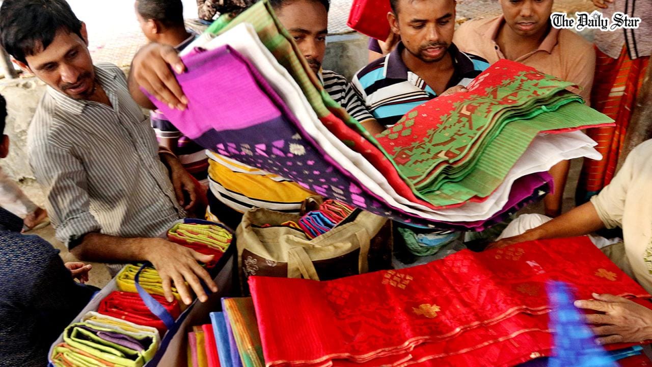 Jamdani saree origin Bangladesh