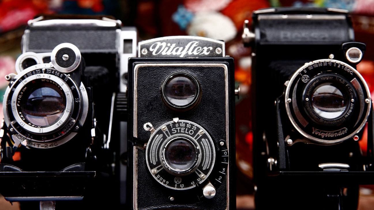 Vintage film cameras