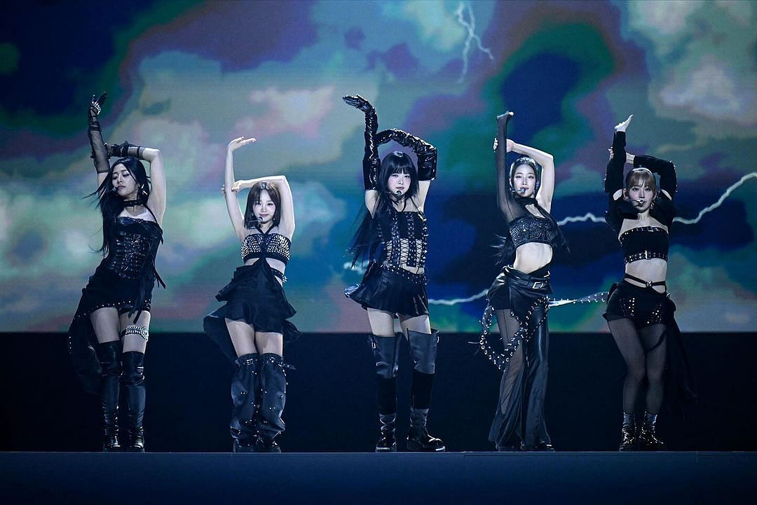 South Korean band Le Sserafim. Photo: MTV EMA's Instagram account