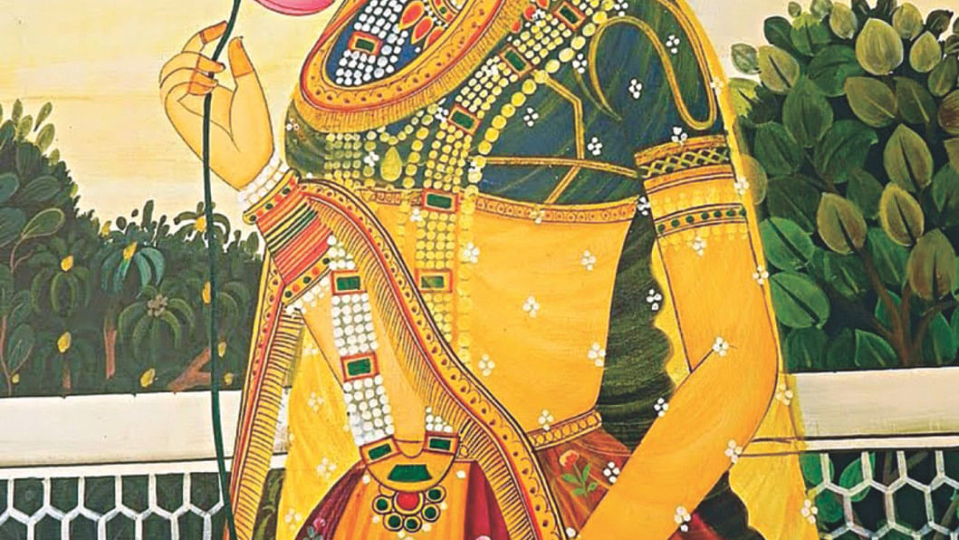 ChitRang Creations  Bani Thani was a singer and poet in Kishangarh  Rajasthan in the time of Raja Samant Singh 17481764 whose mistress  she became A group of Indian miniature paintings of