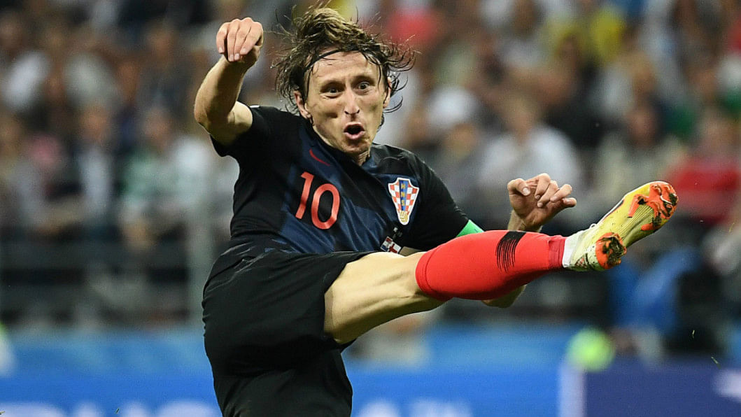 Modric's Croatia Match-issued Shirt, WC Final 2018