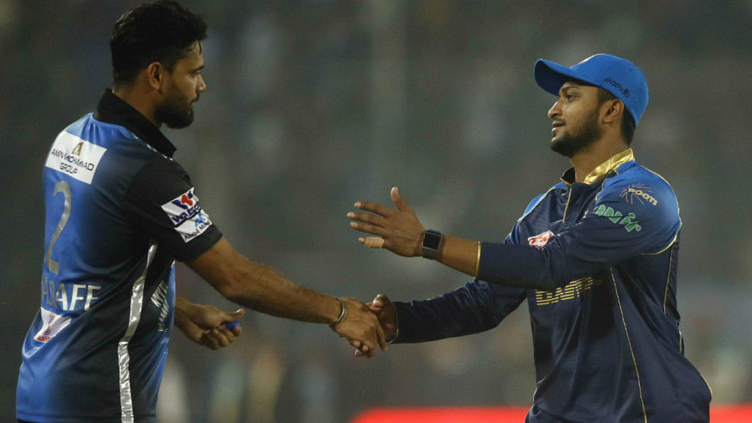Mashrafe Bin Mortaza and Shakib Al Hasan Mashrafe Bin Mortaza and Shakib Al Hasan