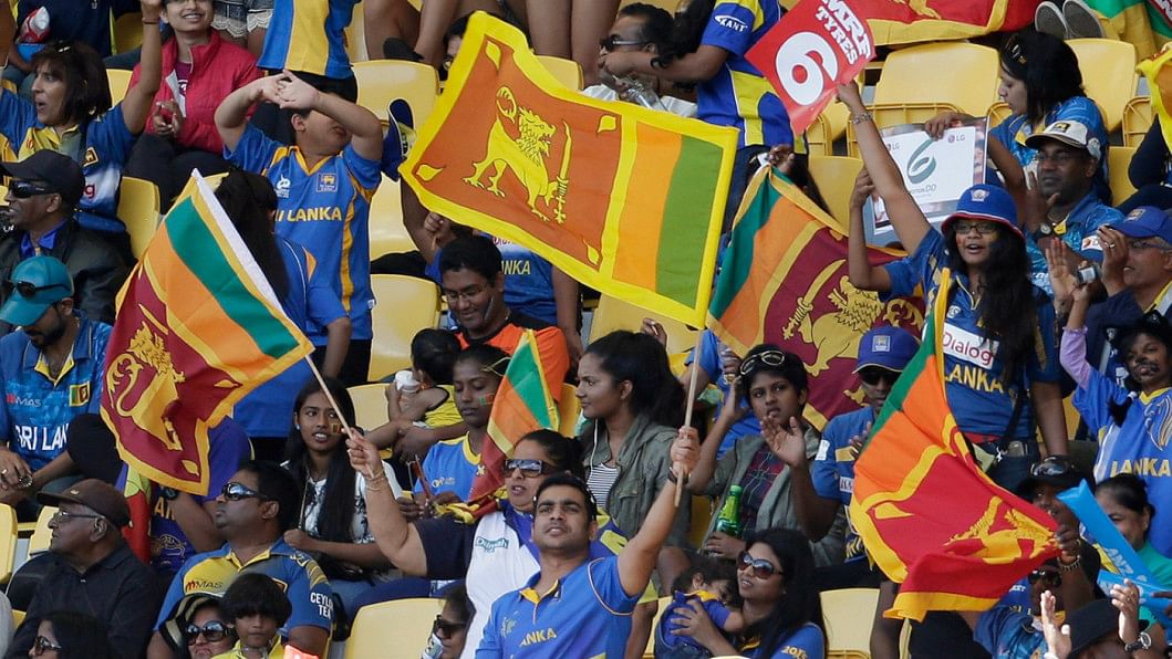 Sri Lanka supporters celebrate Sri Lanka supporters celebrate
