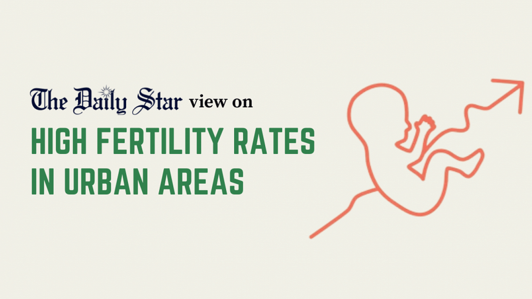 Higher fertility rate in urban areas concerning population control