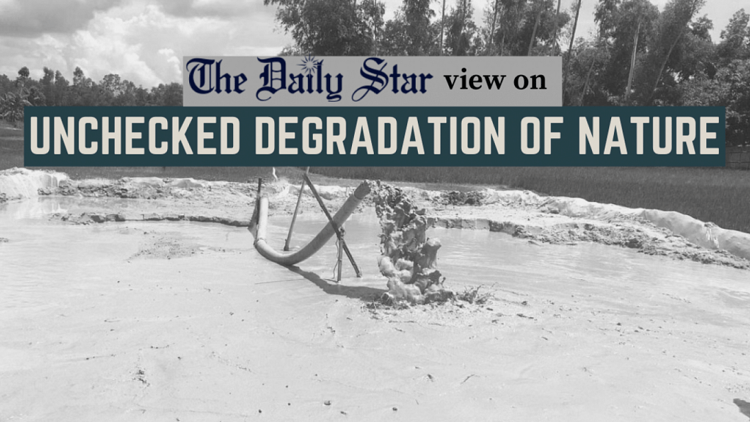 Stop sand extraction from rivers Illegal sand extraction in Bangladesh