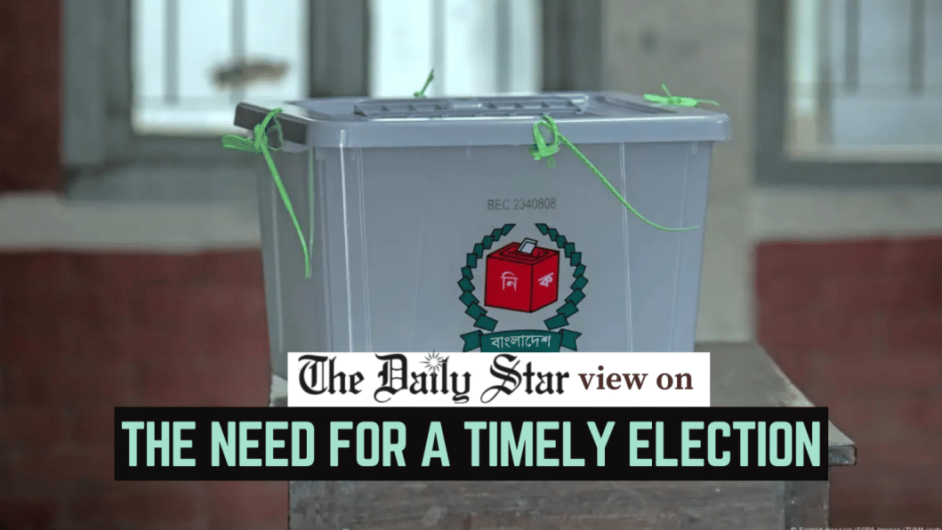 Election must be held on time Election must be held on time