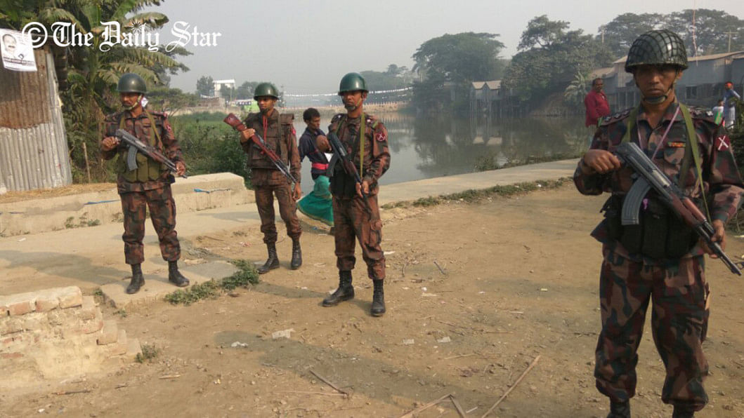 Narayanganj city after voting started Narayanganj city after voting started