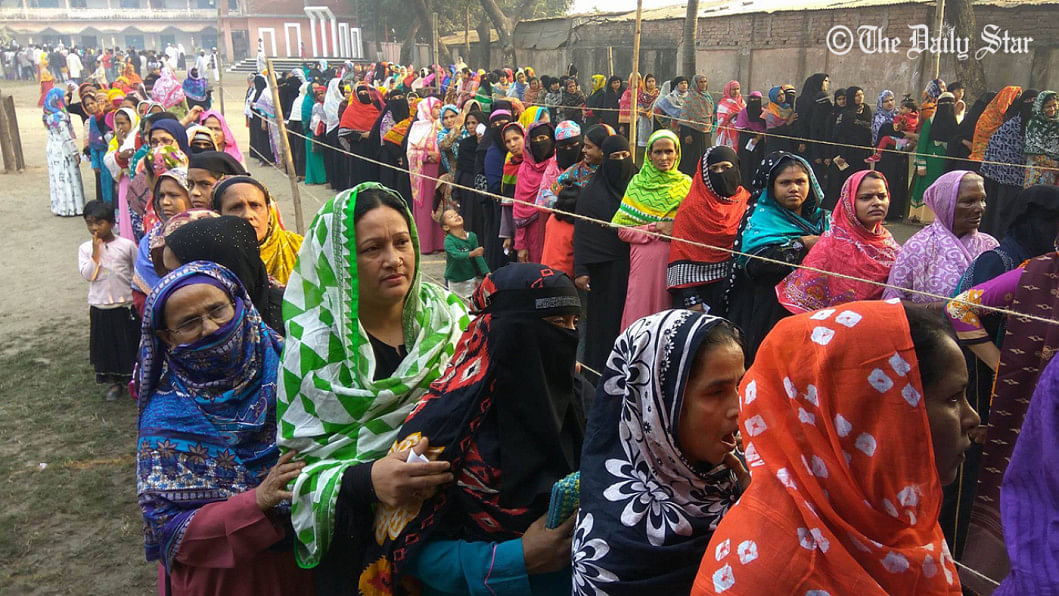 Narayanganj city after voting started Narayanganj city after voting started