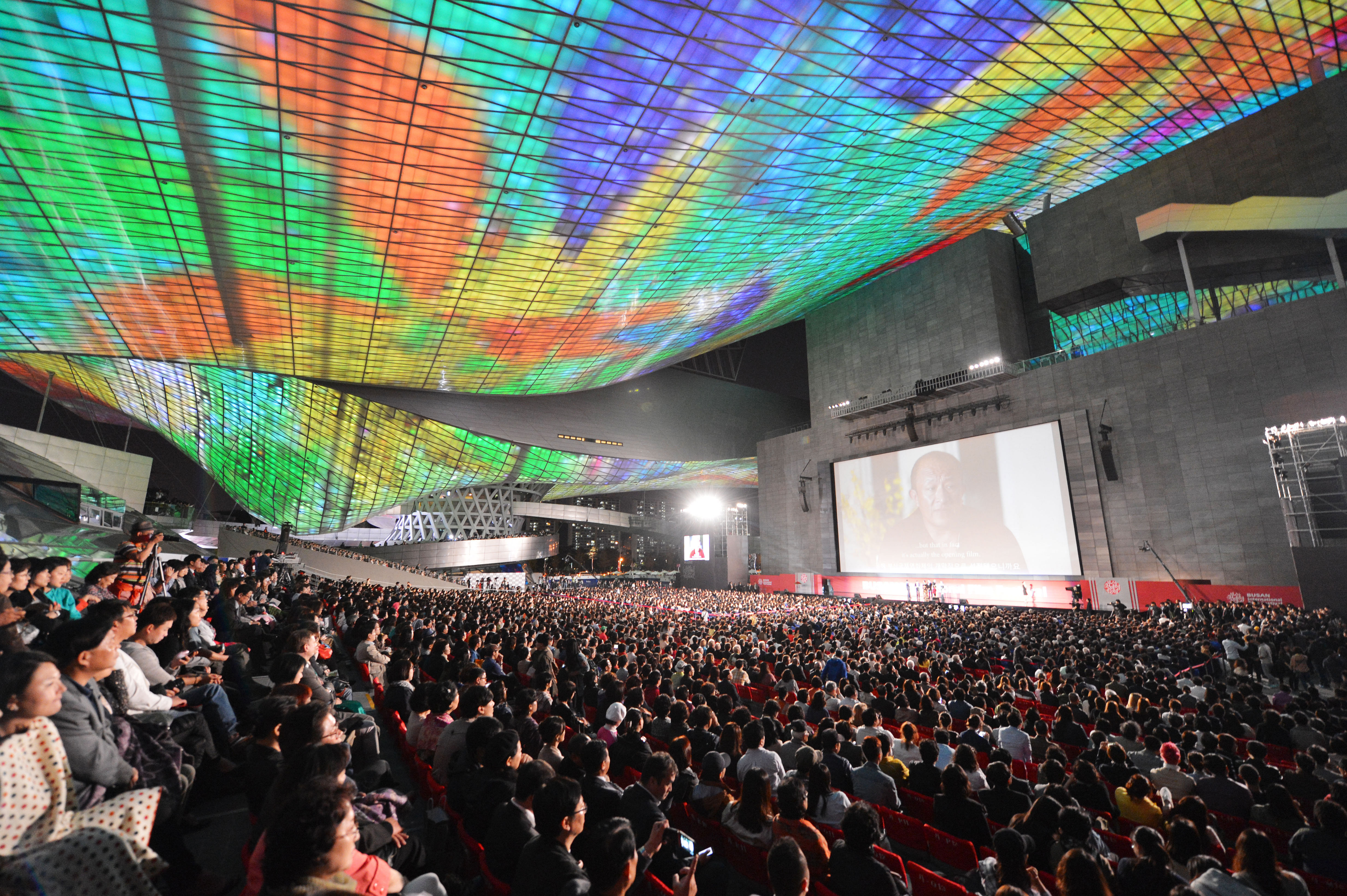 The opening ceremony of the 2013 Busan International Film Festival is held at Busan Cinema Centre
