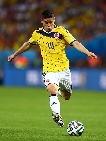 James Rodrigues of Colombia in action during the 2014 FIFA World Cup Brazil round of 16 match between Colombia and Uruguay. Photo: Getty Images