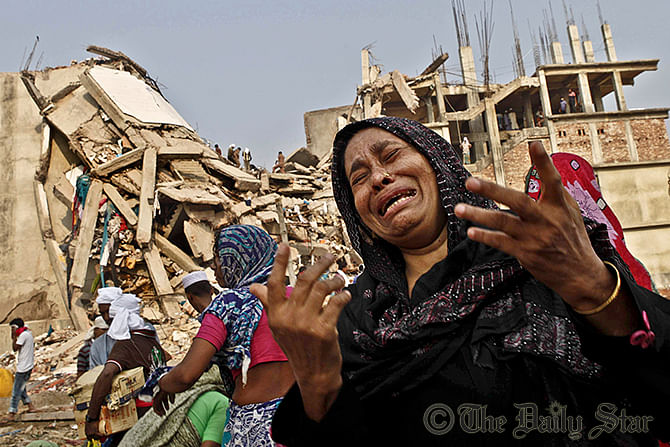Inconsolable, relatives of the dead and the missing still flock to Rana Plaza despite no hope of any other survivor. Photo: Star