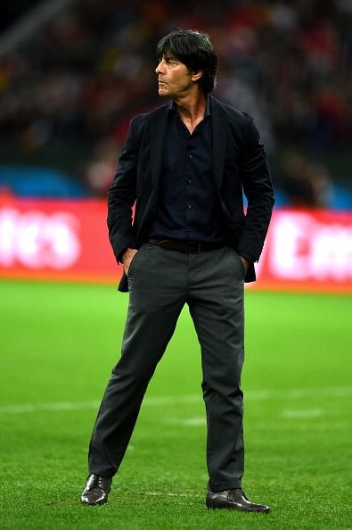 Head coach Joachim Loew of Germany looks on during the 2014 FIFA World Cup Brazil Round of 16 match between Germany and Algeria. Photo: Getty Images