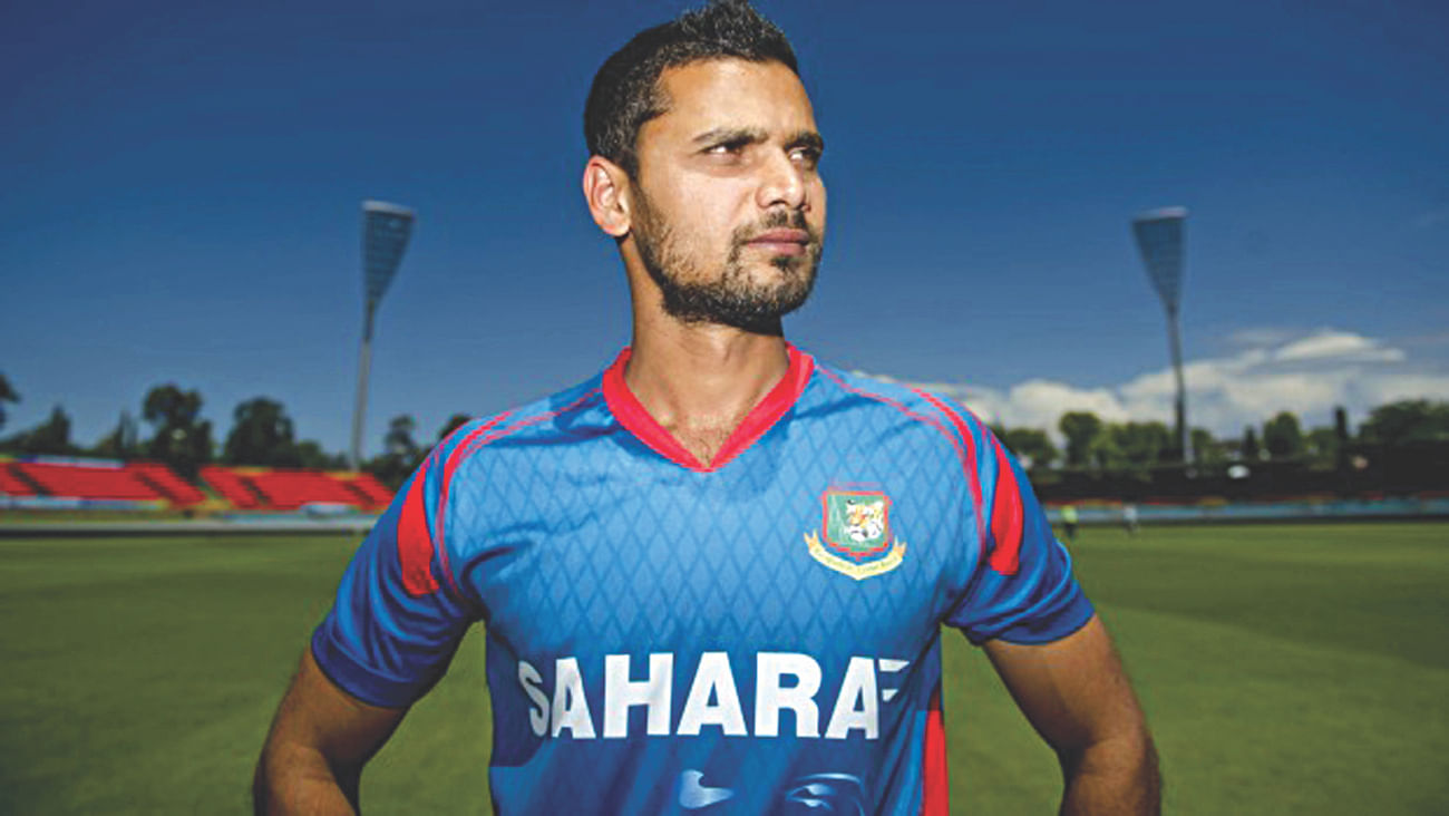 Mashrafe Bin Mortaza is known for overcoming adversities. The Bangladesh captain with both his knees operated on will be the biggest inspiration for others when the Tigers launch their World Cup campaign against Afghanistan at Manuka Oval in Canberra today. Photo: internet