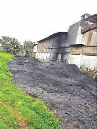 Rampant land grabbing by individuals and factories in the area has pushed the river to its demise.  Photo: Star