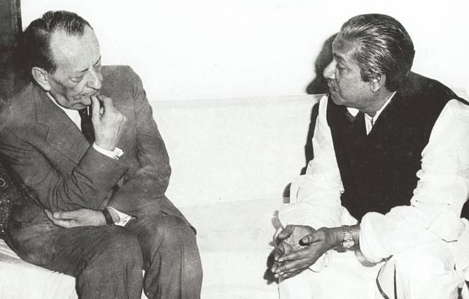 Andre Malraux with Bangabandhu 