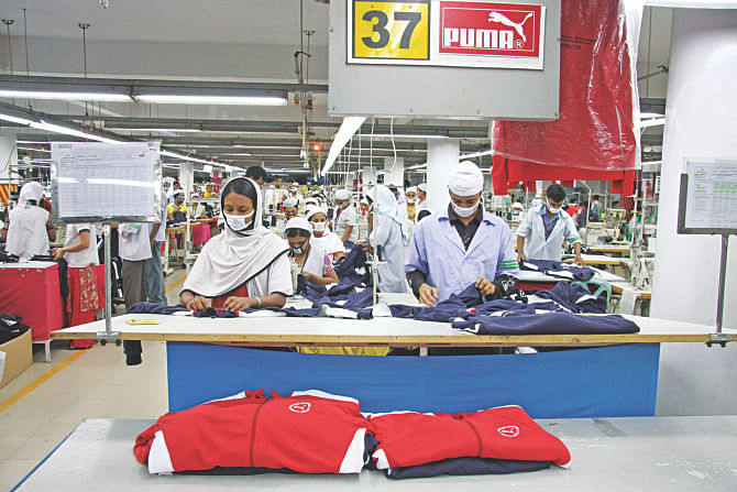 Bangladesh's garment exports to the USA have grown at an impressive pace of 13 percent per year between 1985 and 2013. Photo: STAR/FILE
