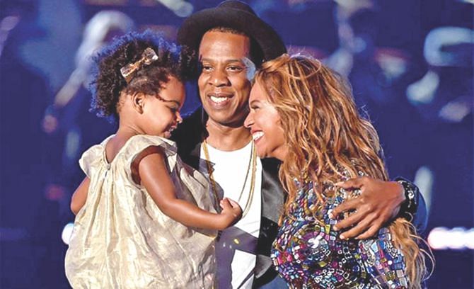 Jay-Z, Beyonce and the adorable Blue Ivy on stage together produced one of the most memorable moments of VMA. 