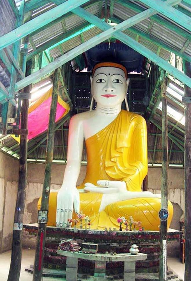 A big statue of Buddha at a temple at Mistrypara is one of many places of attraction for the tourists in the area. PHOTO: STAR