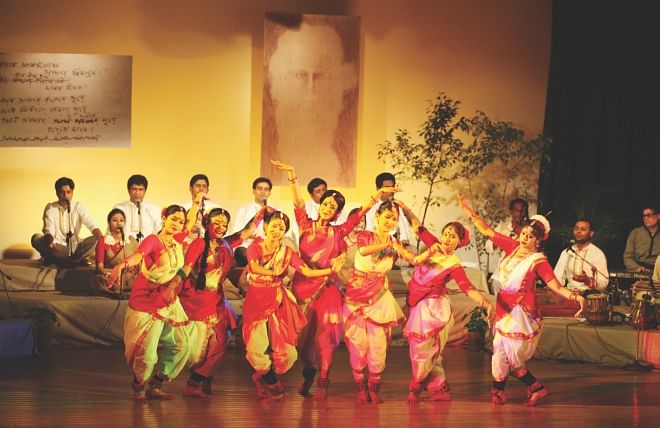 Dancers of Chhayanaut .Photo: Ridwan Adid Rupon
