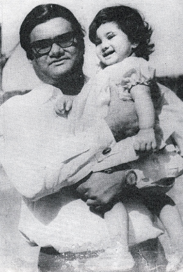 With his daughter Elora Kabir.