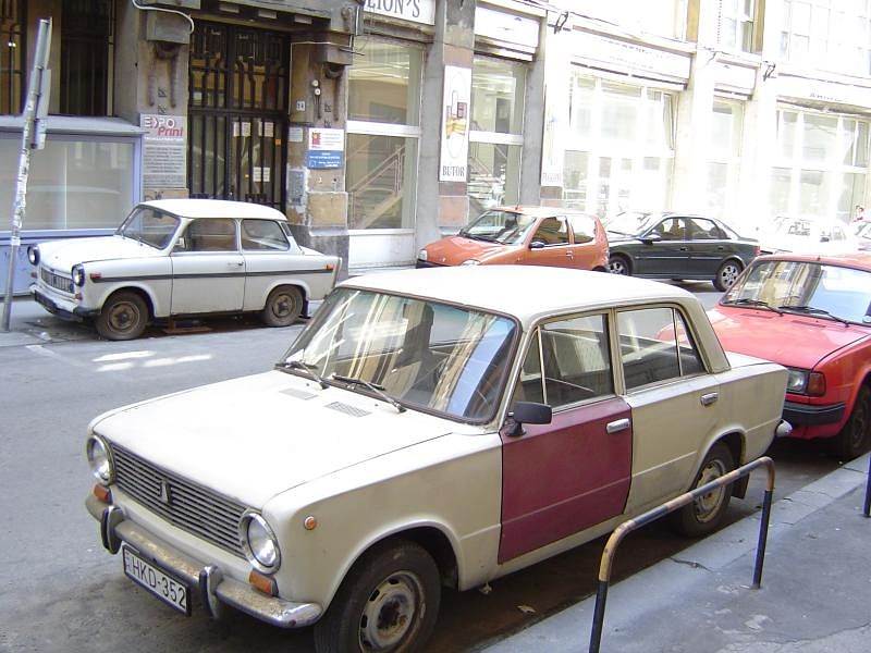 Classic communist cars the Lada and the Trabant