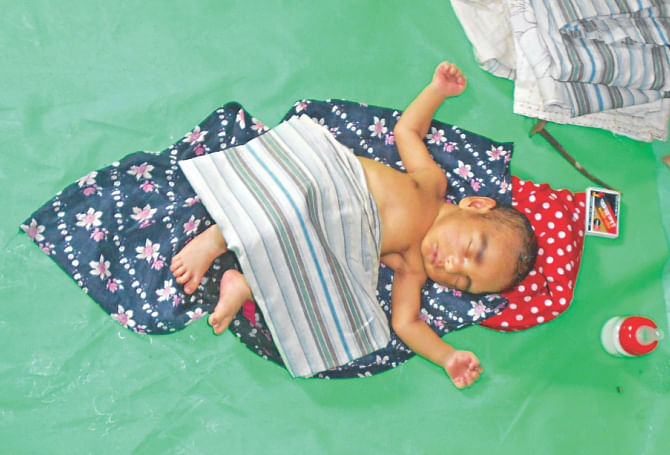 The baby boy Asma gave birth to by a caesarean section on October 11. Photo: Courtesy
