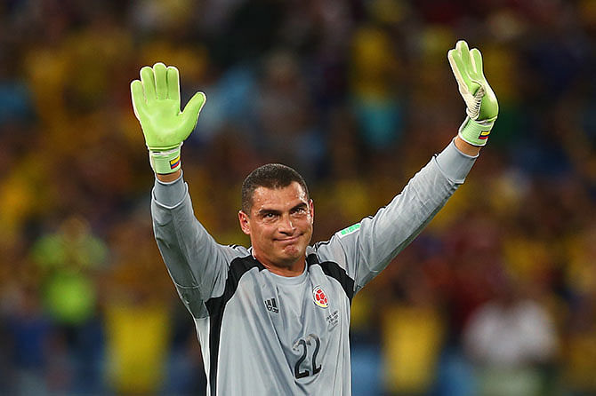 Faryd Mondragon, the oldest player in World Cup history. Photo: Getty Images