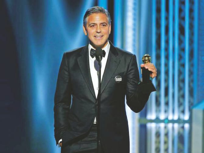 George Clooney receives the lifetime achievement. 