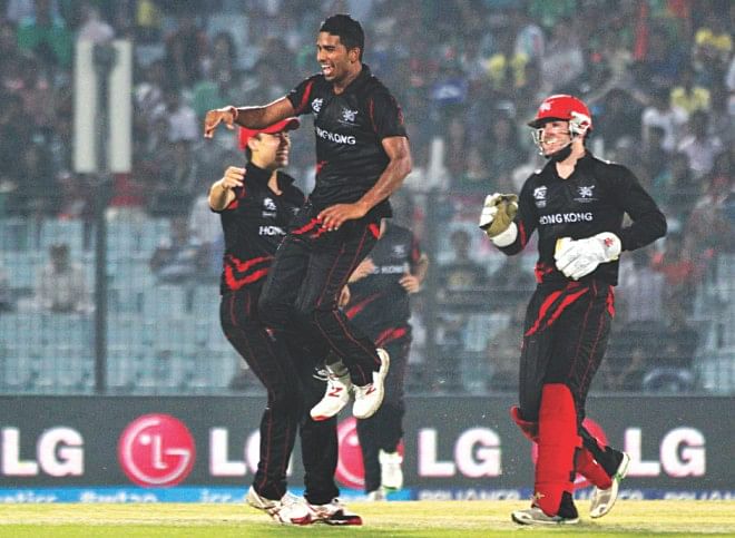 Hong Kong caused the biggest upset in the first phase, defeating hosts Bangladesh in Chittagong. Photos: Star File 