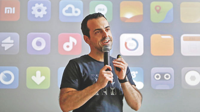 Xiaomi's International Vice President Hugo Barra speaks with the media during the launch of Mi phones in New Delhi on July 15.  Photo: REUTERS/File 