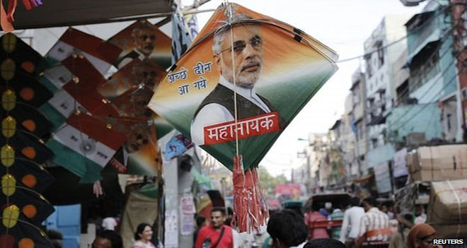 India is marking its first Independence Day with Narendra Modi as its leader. Photo: BBC