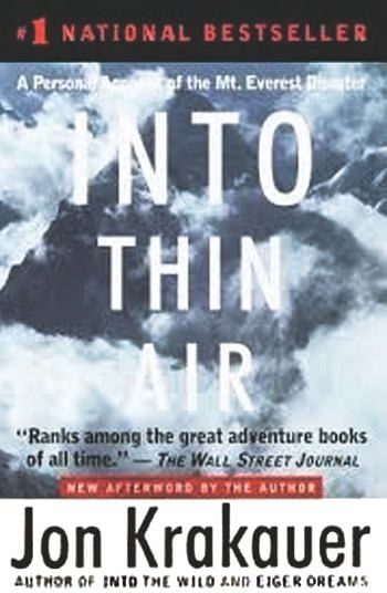 Into Thin Air Jon Krakauer Anchorbooks