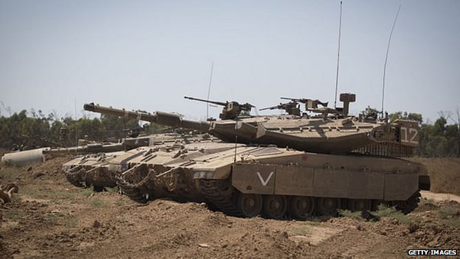 Israel has deployed more forces along the Gaza border as rocket strikes continue