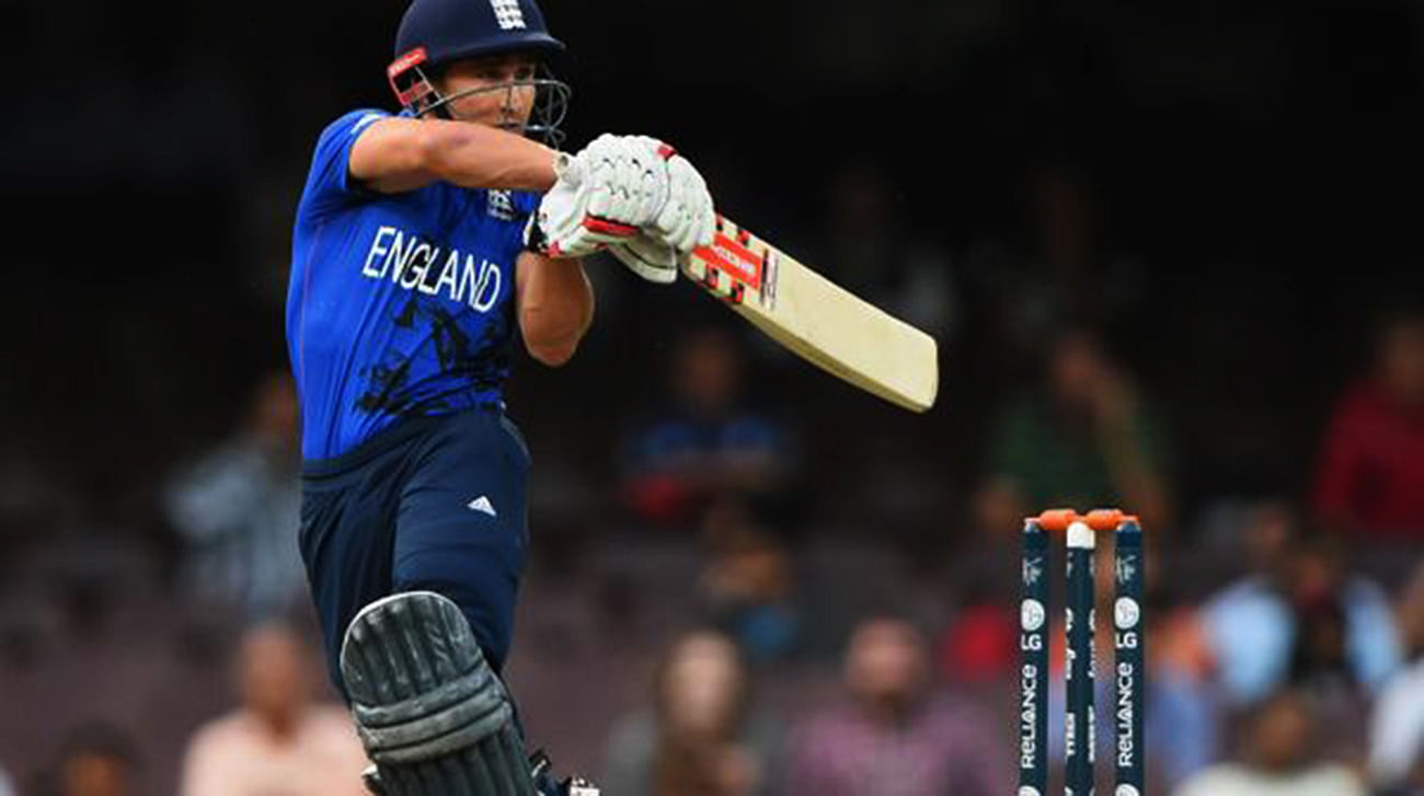 English batsman James Taylor saw an agonising end to his innings in their first Cricket World Cup match against Australia in Melbourne today.
