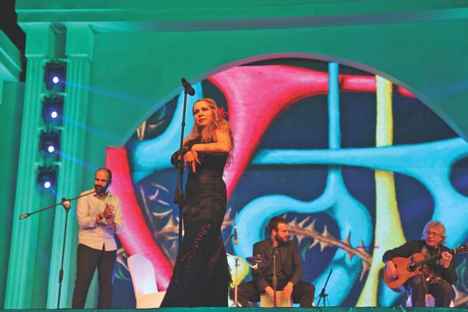 Karen Ruimy performs at the festival. Photo: Ridwan Adid Rupon