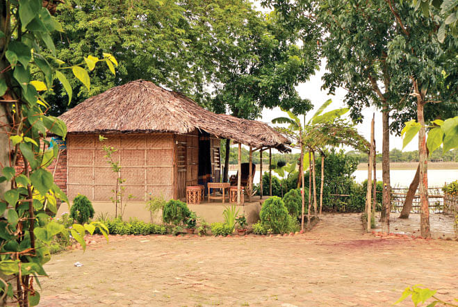 One of the cottages in Joar Eco-friendly Guest House. Photo: Mohammad Arju