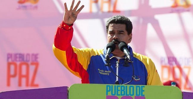President Maduro: "It's a group of US functionaries who work in universities". Photo: AP