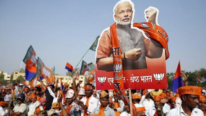 Narendra Modi is the front-runner in Varanasi. Photo: BBC