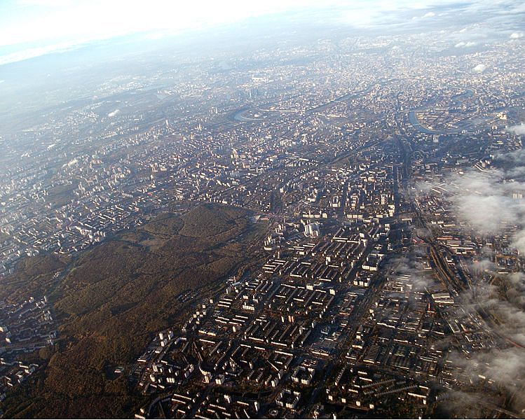 Moscow aerial view