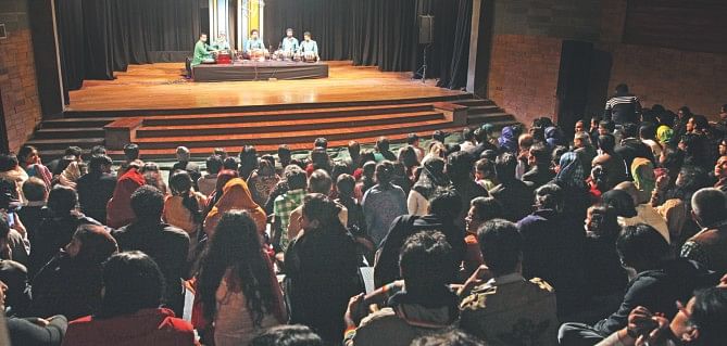 A capacity-packed auditorium enjoyed the festival. Photo: Ridwan Adid Rupon