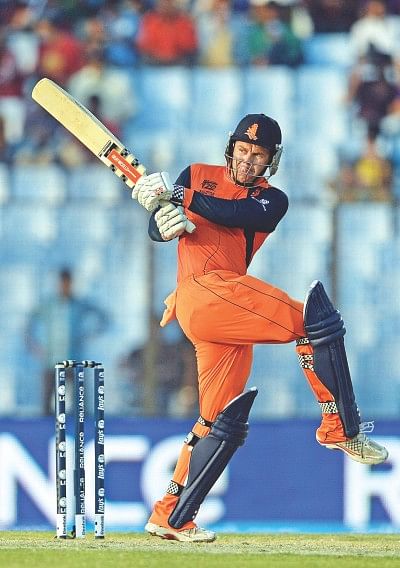 Stephan Myburgh was the Flying Dutchman of the tournament with an aggregate of 224 runs. He also hit the most number of sixes as well as fours and was responsible for his side's stunning win against England in Chittagong. Photos: Star File 