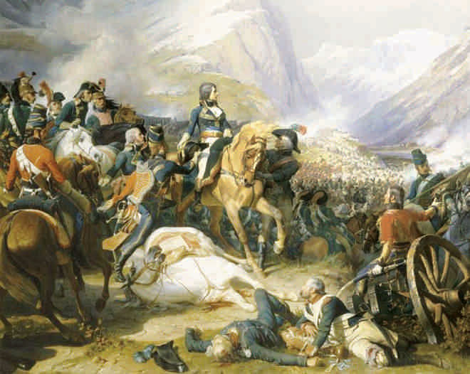 Napoleon at the Battle of Rivoli, by Philippoteaux.