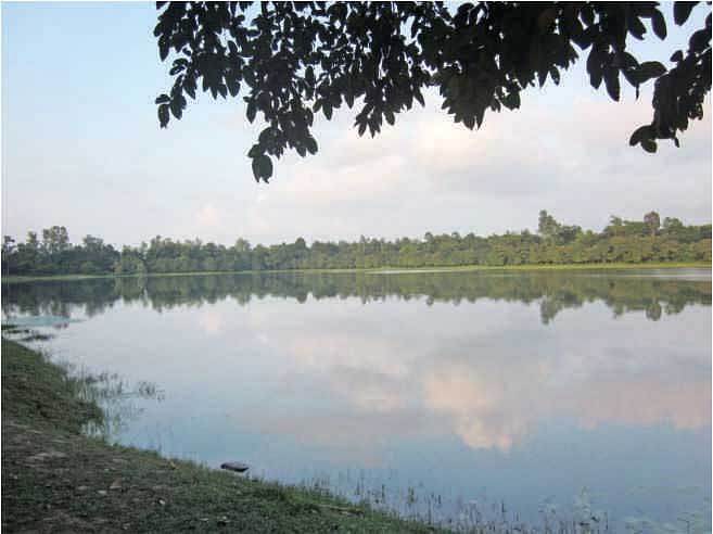 Ramsagar is the largest manmade lake in Bangladesh.