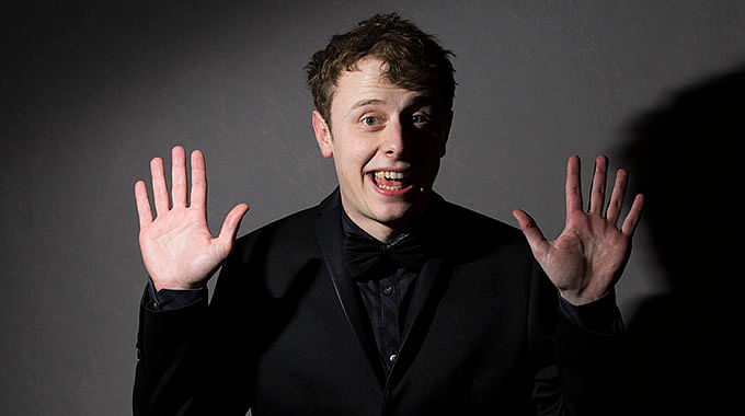 French YouTube star Norman poses prior to the 1st Web Comedy Awards on March 21, 2014 in Paris. Photo: AFP