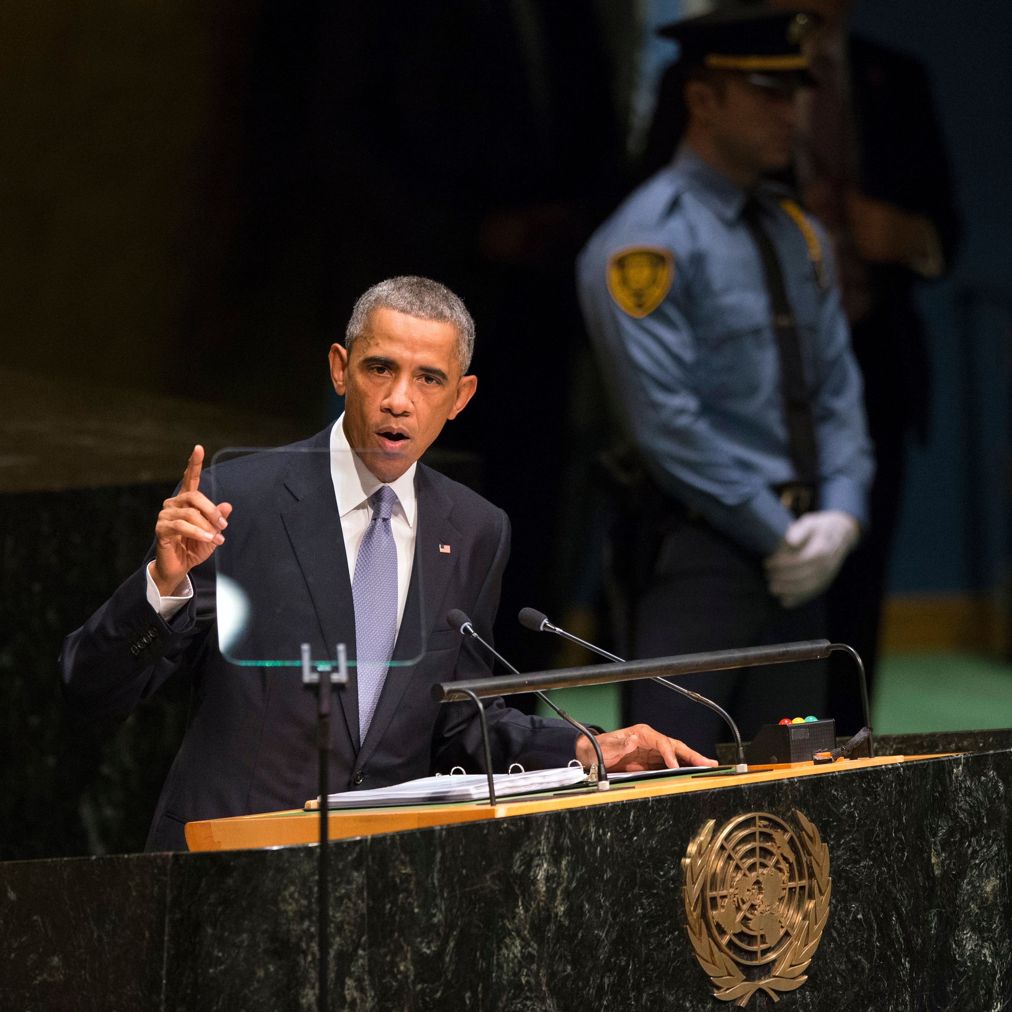US President Barack Obama addresses the 69th United Nations General Assembly at the UN headquarters in New York September 24, 2014. Photo: Reuters