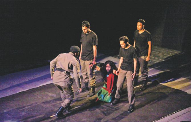 A scene from the play. Photo: Ridwan Adid Rupon