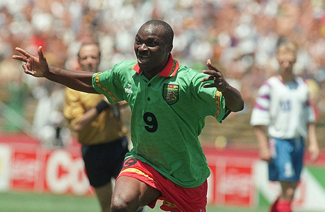 It's been a bad World Cup for Roger Milla - as he relinquished two of his records. Photo: Getty Images