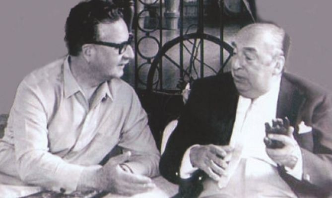 From left: Salvador Allende and Pablo Neruda