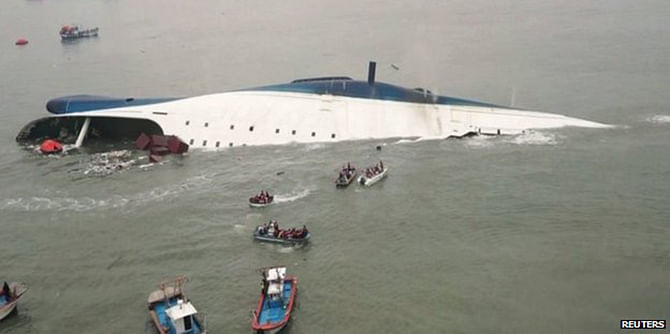 Only 172 people escaped from the Sewol as it sank on 16 April